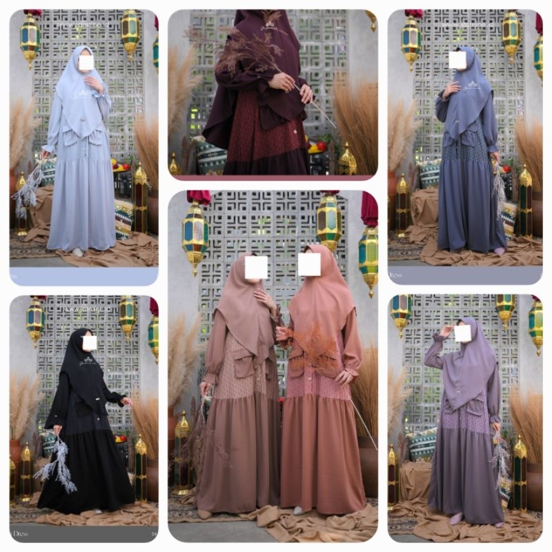 Marsha Dress Jasmine by Lidia Hadiwinoto / gamis terbaru / baju muslim wanita