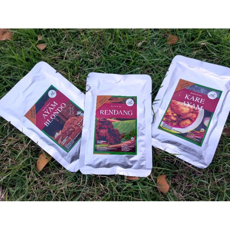 

BUMBU INSTAN SACHET 25 GR KOKI LA-NANG / RENDANG / KRENGSENGAN / SOTO AYAM / LODEH / RAWON / GULE / SAMBAL GORENG / RICA-RICA / KARE AYAM / OPOR AYAM / NASI GORENG / BALI / BUMBU RUJAK / SOTO DAGING / AYAM BLONDO.