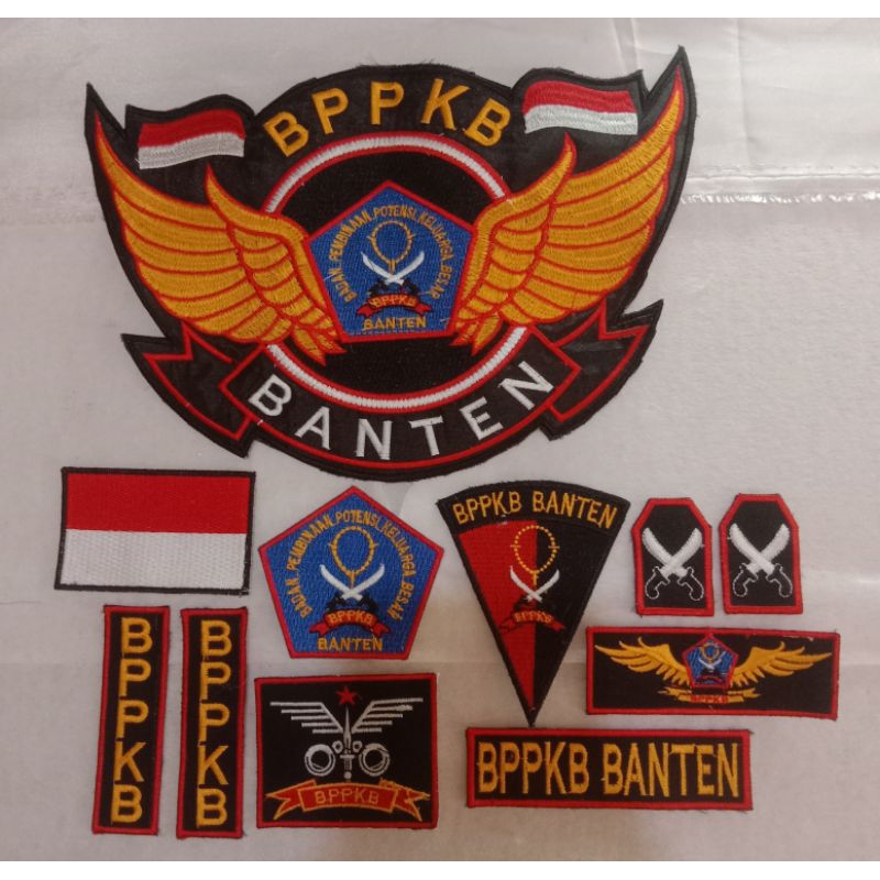 LOGO BORDIR ATRIBUT BPPKB BANTEN SATU SET