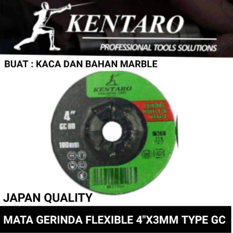 mata gerinda flexible 4&quot;X3MM bevel kaca / keramik / granite / marble type GC Kentaro Japan quality