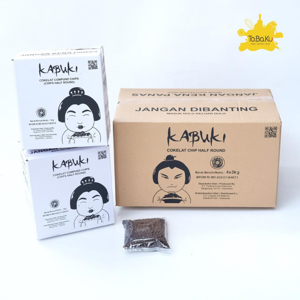 

Kabuki Choco Chip 1/2 Bulat 3kg (kemasan pabrik)
