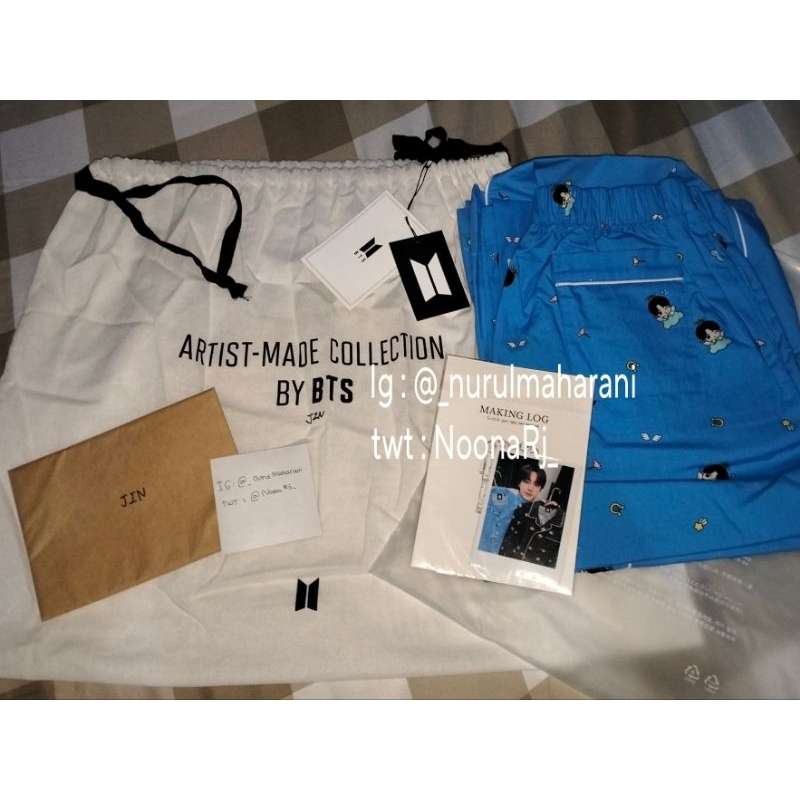 PIYAMA PAJAMAS OFFICIAL JIN BTS ARTIST MADE COLLECTION BY JIN BTS