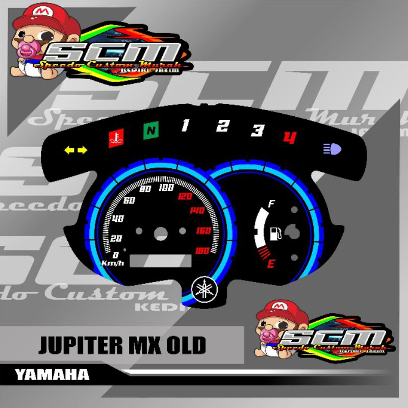 papan speedometer custom jupiter mx old panel spidometer jupiter mx old