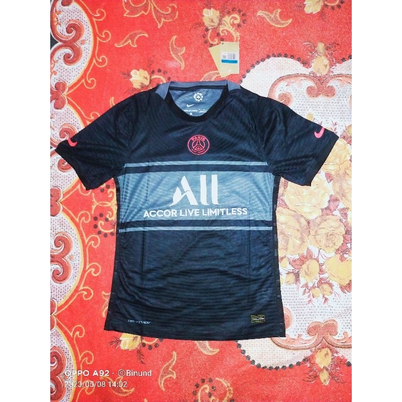 Jersey PSG 3rd Black 2021/2022 Player Issue PI Official