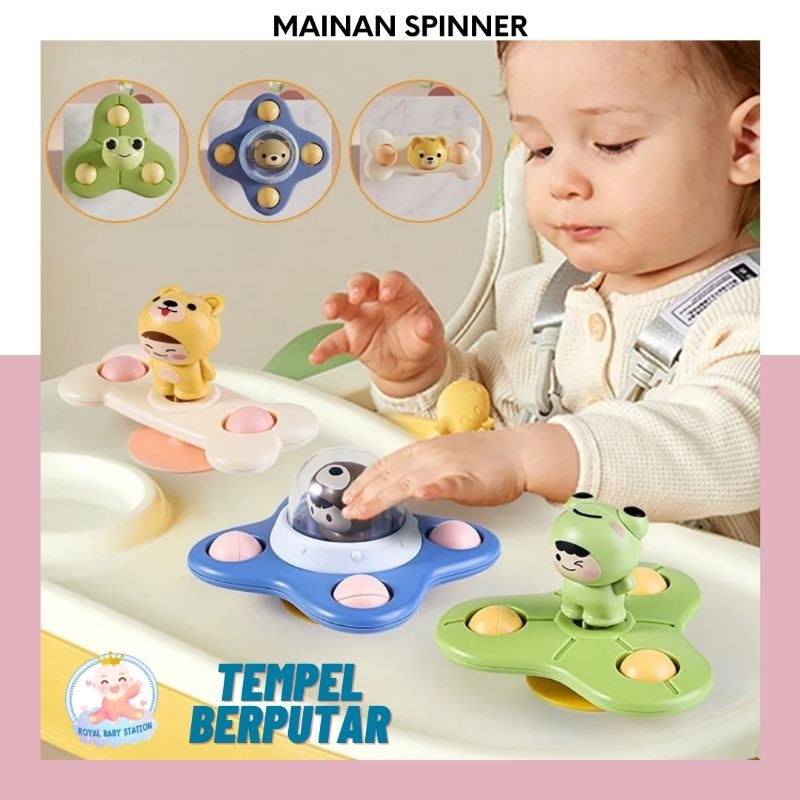 VIRAL Mainan Spinner Bayi Tempel Berputar Menenangkan Bayi