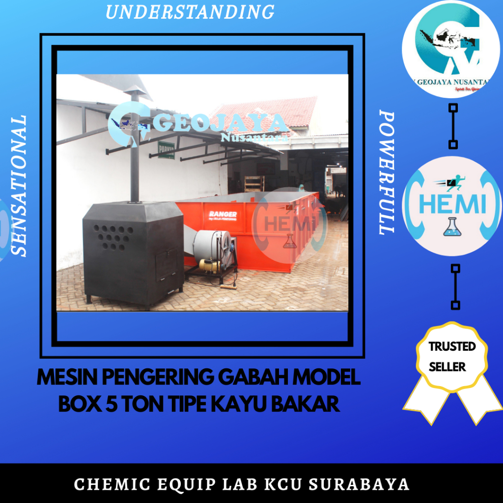 MESIN PENGERING GABAH MODEL BOX 5 TON TIPE KAYU BAKAR