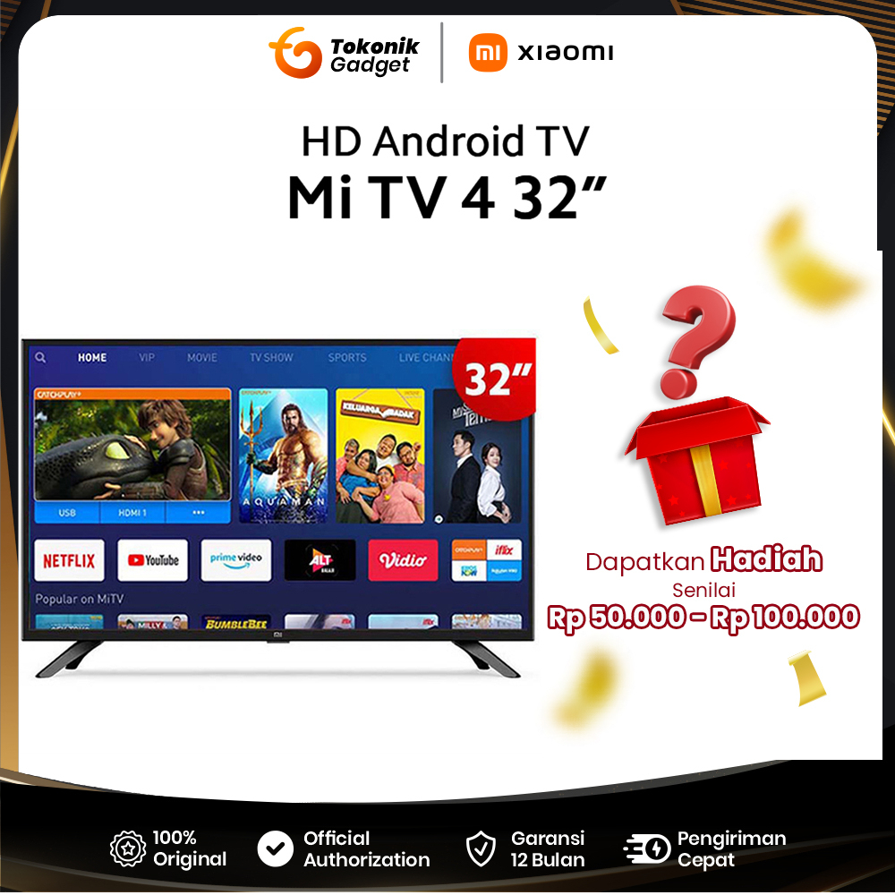 Xiaomi Mi Tv 4 LED Smart Android TV [32 Inch]