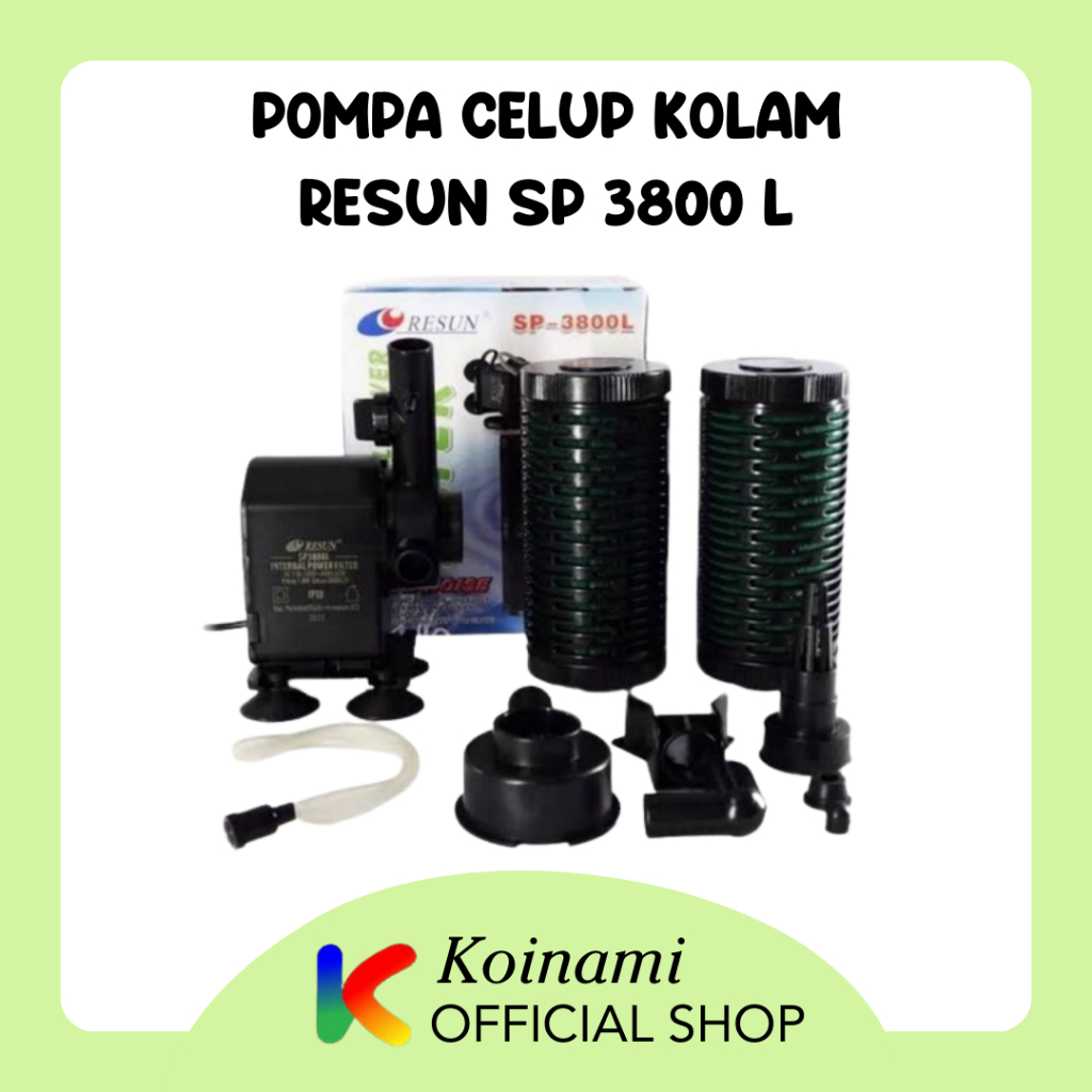 RESUN SP 3800 L / POMPA CELUP KOLAM IKAN / AQUARIUM AQUA SCAPE / SIRKULASI / PUMP