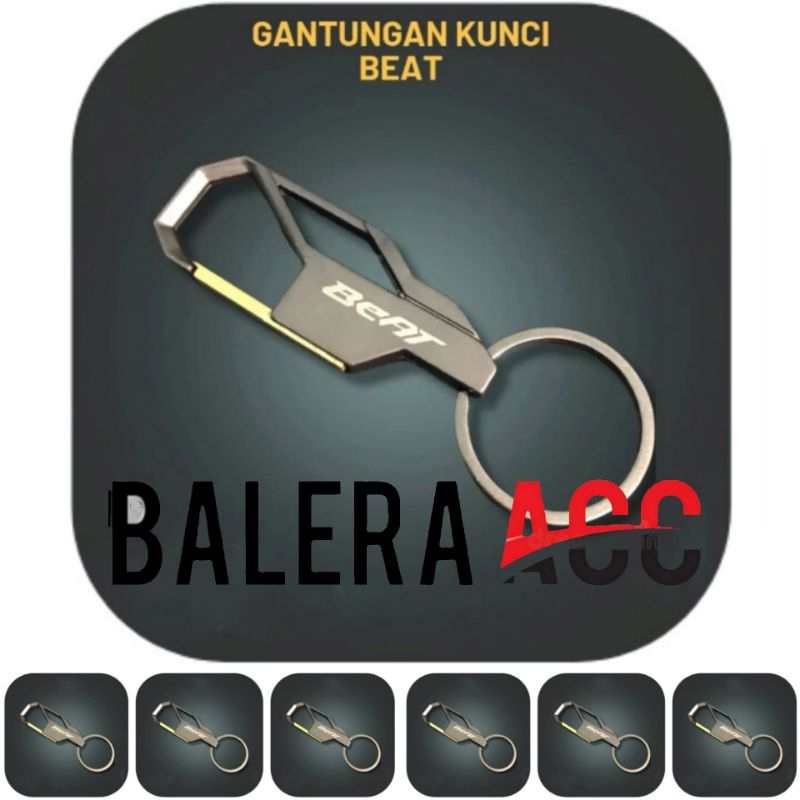 Gantungan kunci remote smart key Logo Honda BEAT Kualitas PREMIUM