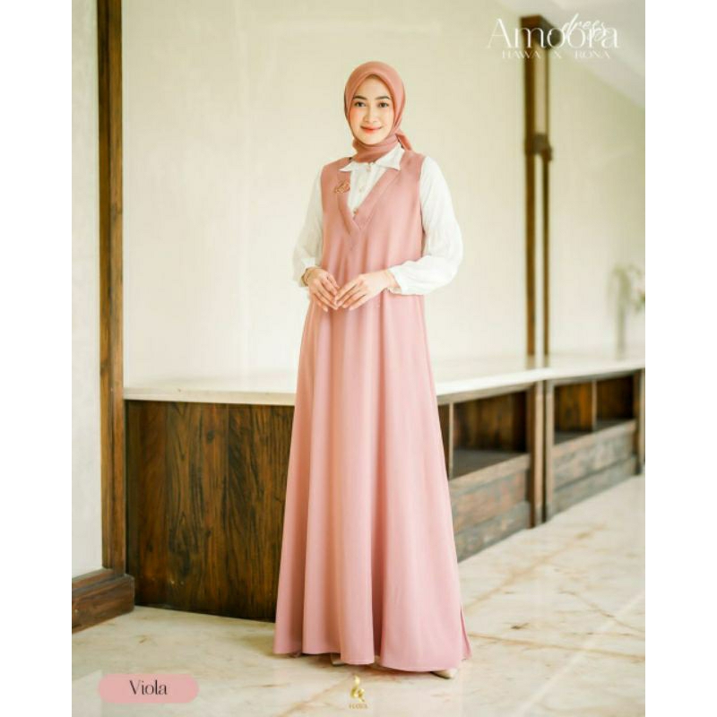 JUAL BAJU GAMIS AMOORA DRESS ORIGINAL BY HAWA THELABEL
