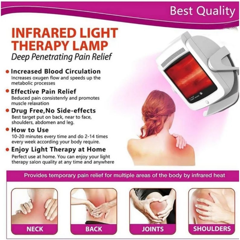 lampu infrared inframerah fisioterapi nyeri sendi pijat relaksasi salon kecantikan perawatan stroke nyeri sendi otot