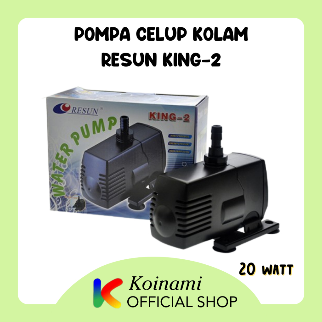 RESUN KING-2 / pompa celup ikan kolam aquarium aqua scape / filter air koi arwana
