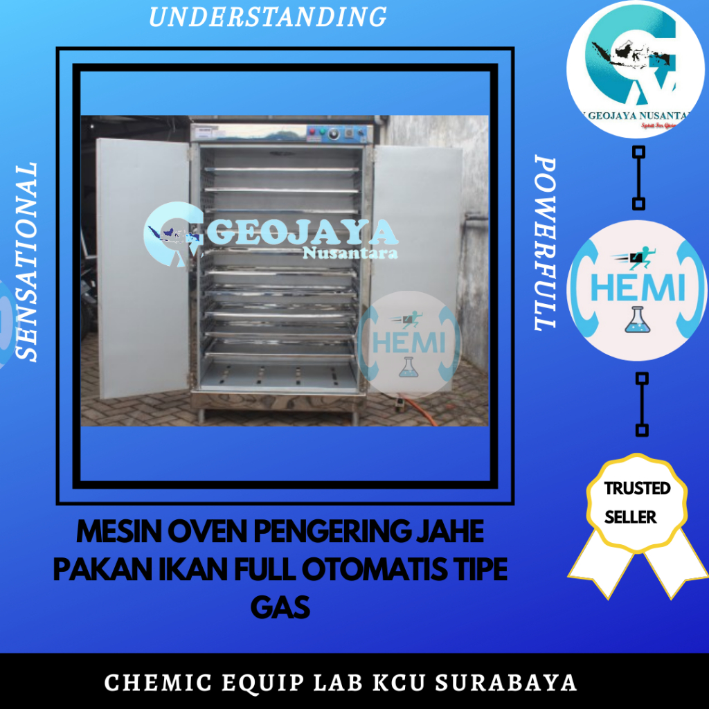 MESIN OVEN PENGERING JAHE PAKAN IKAN FULL OTOMATIS TIPE GAS