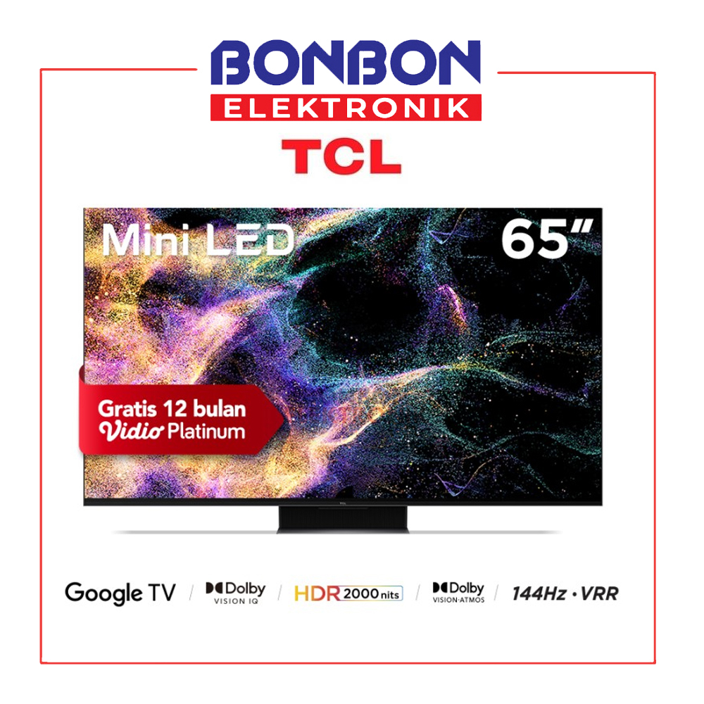 TCL LED TV 65&quot; 65C845 MINI LED 4K UHD GOOGLE C845 SMART TV IMAX DOLBY