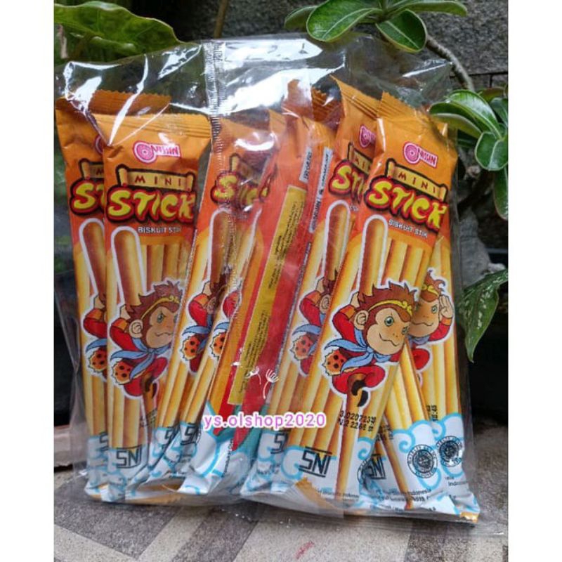 

1 Pack NISSIN BIskuit Mini Stick Kera Biskuit 13 Gr x 10 Pcs