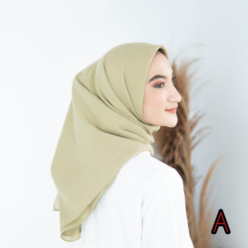 Kerudung Paris Segi Empat Polos / Kerudung Paris Polos / Kerudung Paris Terbaru / Kerudung Paris Pre