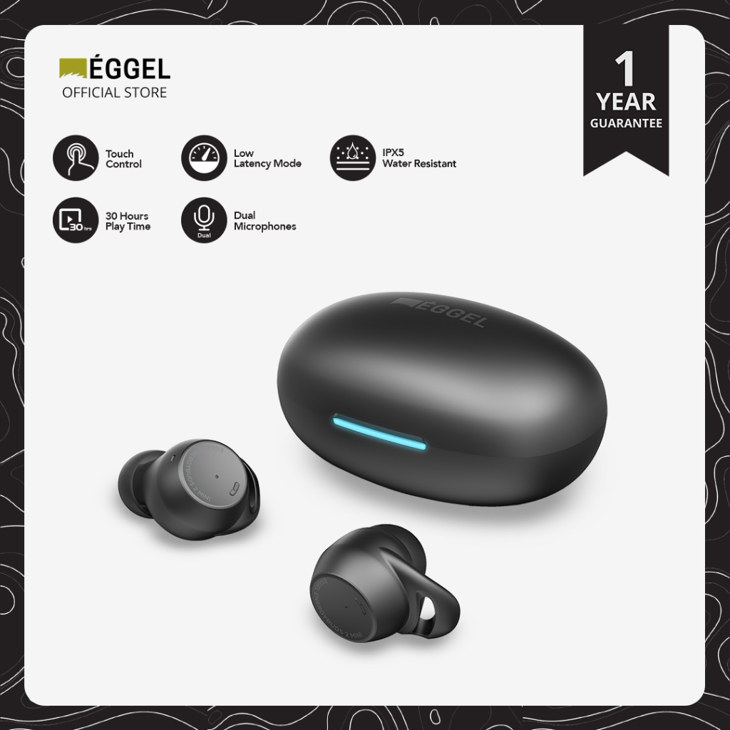 Eggel EnergyBuds 2 Mini Sports TWS Bluetooth Earphone with ENC &amp; Gaming Mode