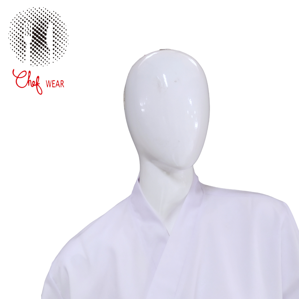 Chef Wear Baju Koki SS Hitam Putih Mdl Jpn