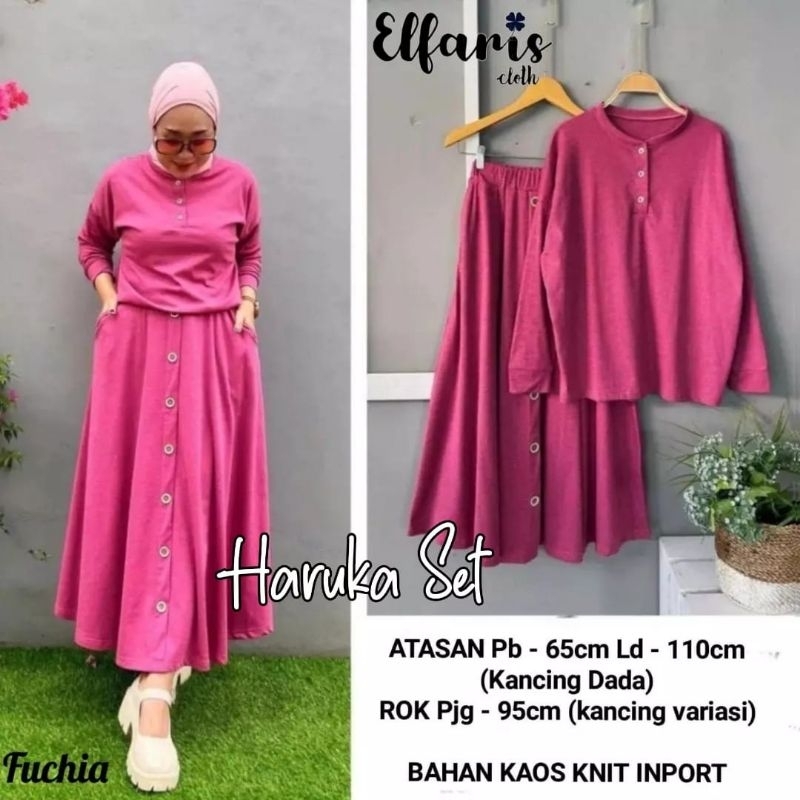 HARUKA setelan wanita fashion solo recommended high quality