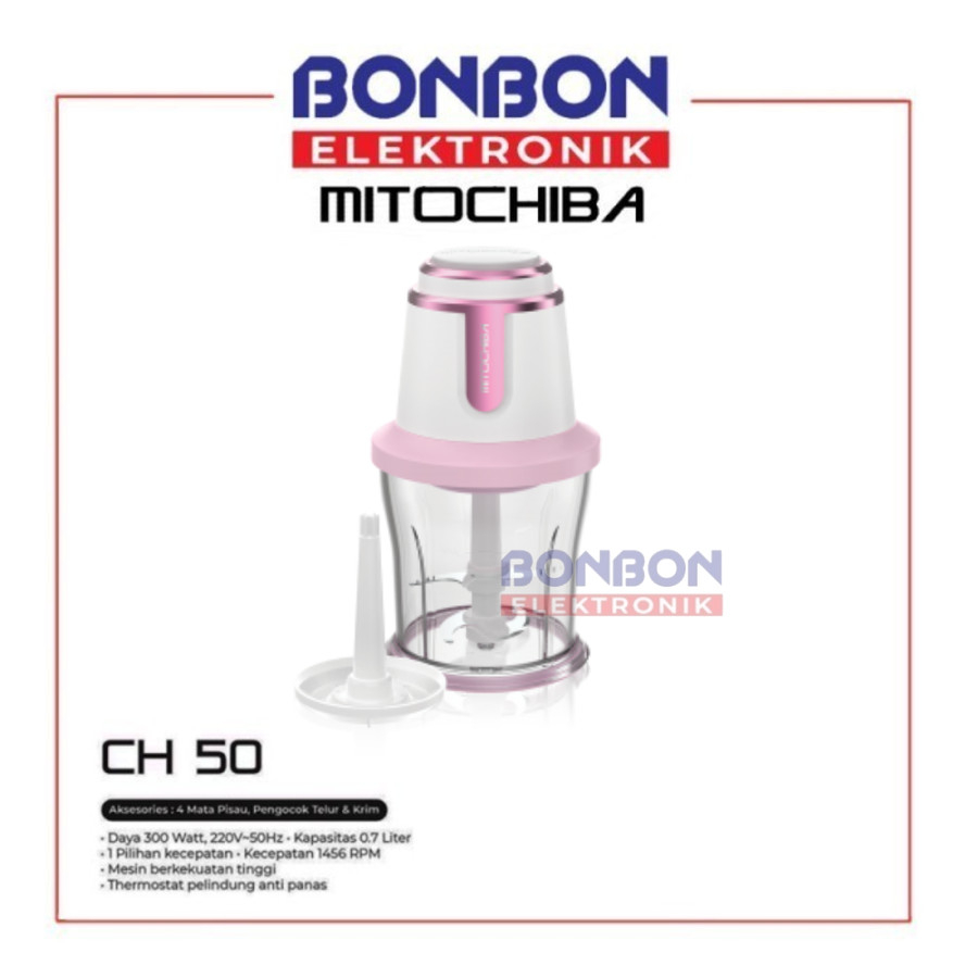 MITOCHIBA Food Chopper CH-50 Chopchop Series 0.7L (GLOW PINK) / CH50