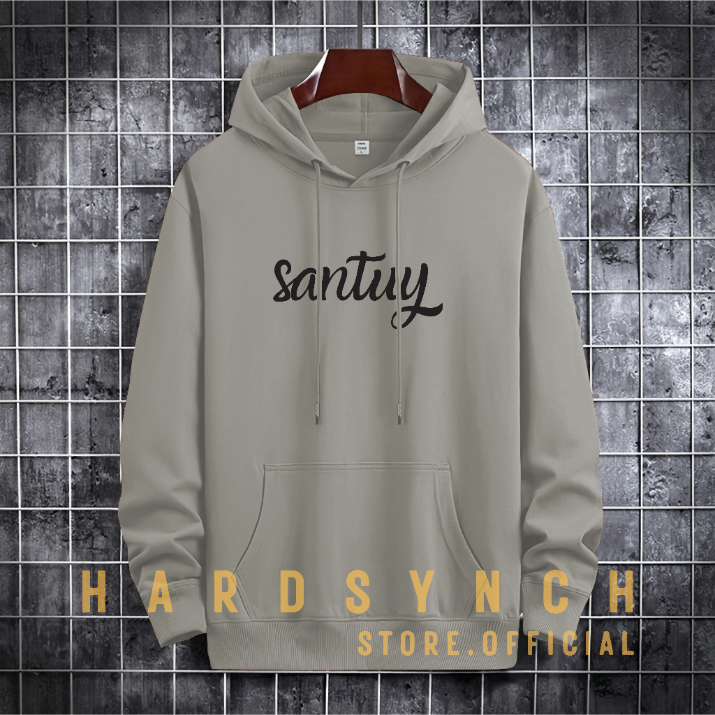 Sweater Hoodie Santuy Unisex ( Pria &amp; Wanita ) Premium Quality S-XXL Cotton Fleece / Sweater Korean Style / Sweater Hoodie / Sweater Polos / Sweater Wanita / Sweater Pria / Sweater Hoodie Distro Original / ( Santuy 01 )