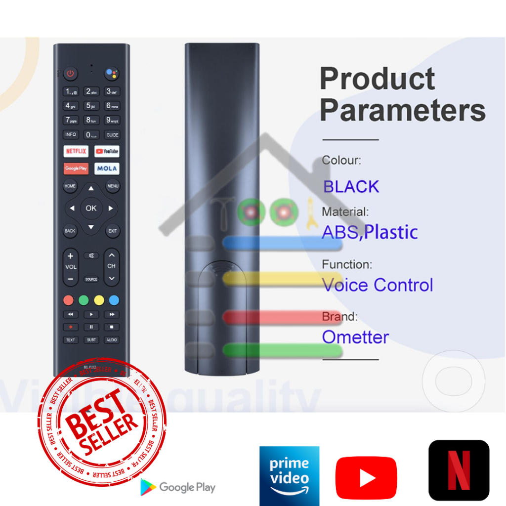 REMOTE POLYTRON SMART GOOGLE TV PLT7103TR