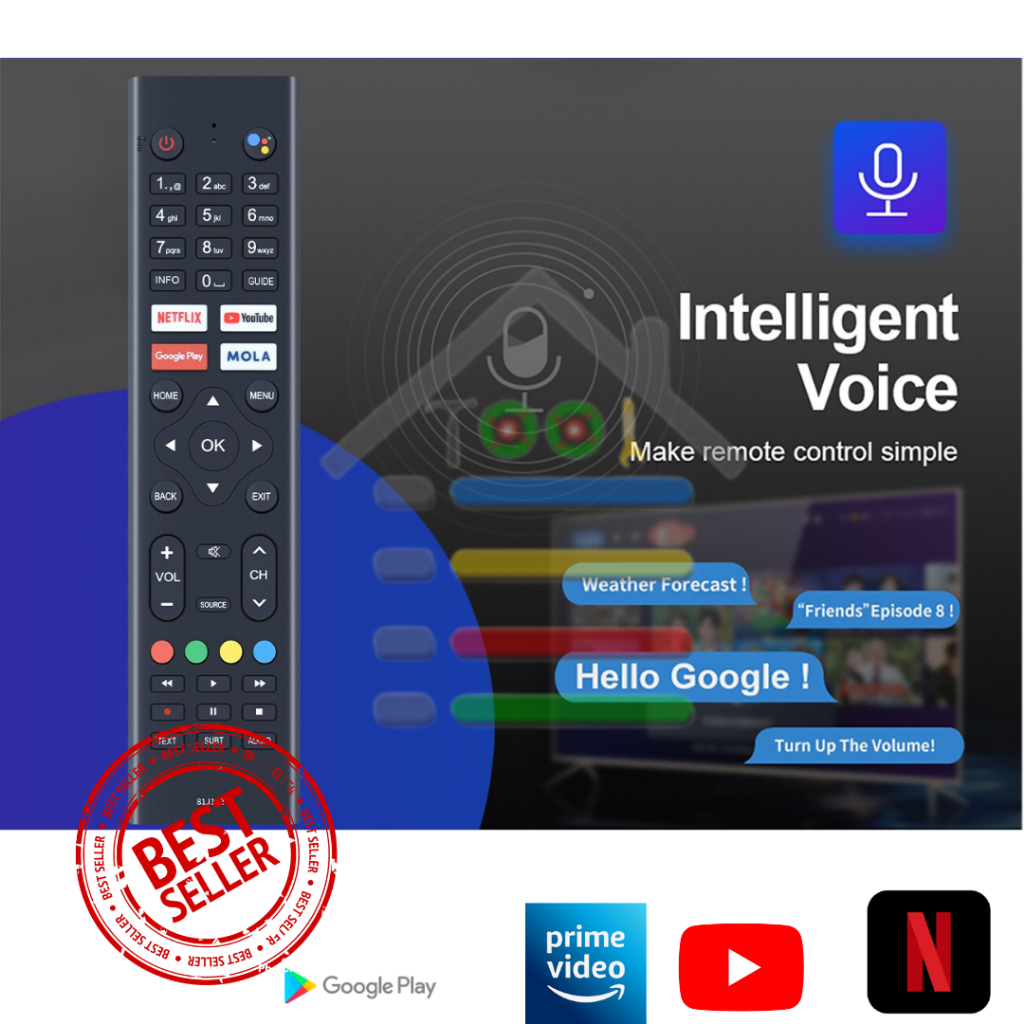 REMOTE POLYTRON SMART GOOGLE TV PLT7103TR