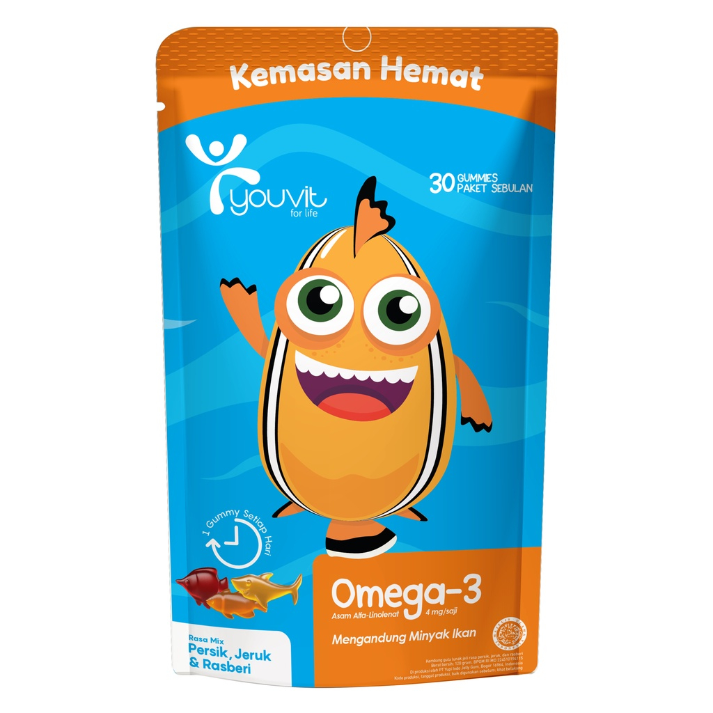 YOUVIT OMEGA-3 ANAK 30 DAYS - UNTUK OTAK &amp; MATA ANAK