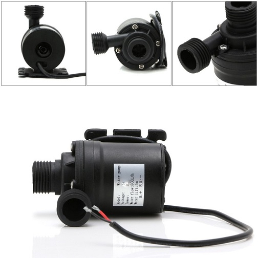 Pompa Air Aquarium Ikan 12V DC 22W 5M 800L/H Brushless Submersible Pool Water Pump Fish Tank