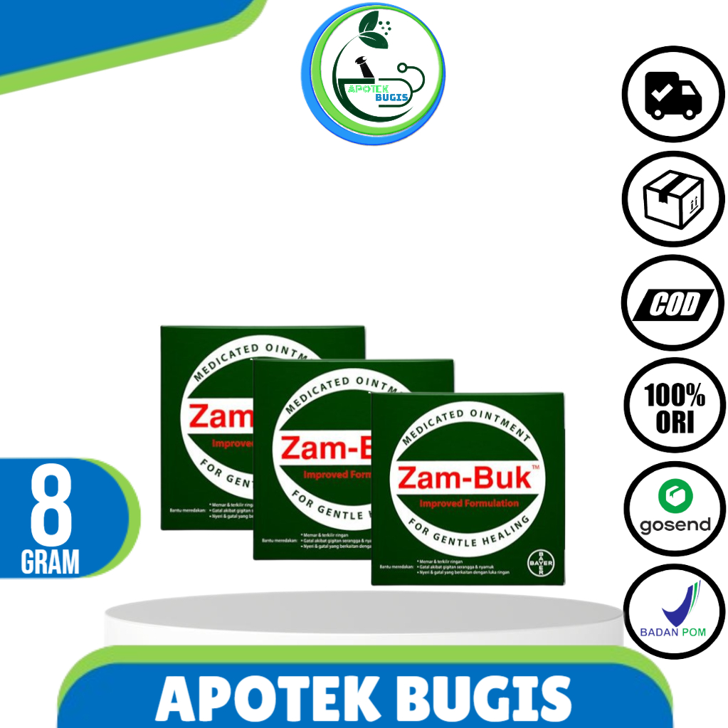 Original ZAM-BUK Ointment - 8 gram Meredakan Nyeri, Gigitan Serangga, Memar dan Terkilir Termurah