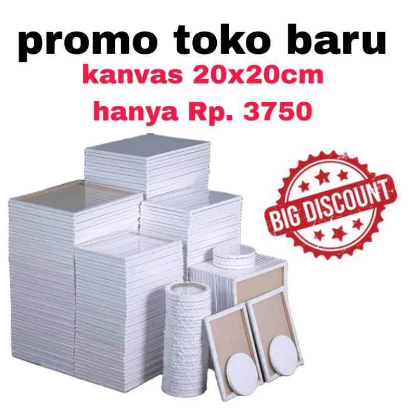 

Kanvas Lukis Premium Berbagai Ukuran 10x10~30x40cm