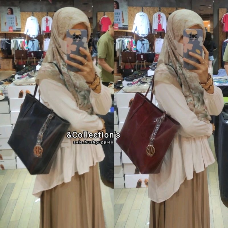 HUSH PUPPIES, TAS WANITA ALINA TOTE SIZE M ORIGINAL COUNTER, SALEE