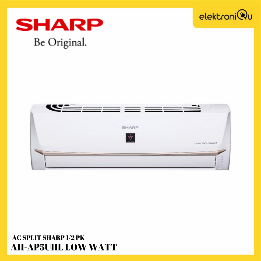 AC SPLIT SHARP 1/2 PK AH-AP5UHL LOW WATT (UNIT ONLY)