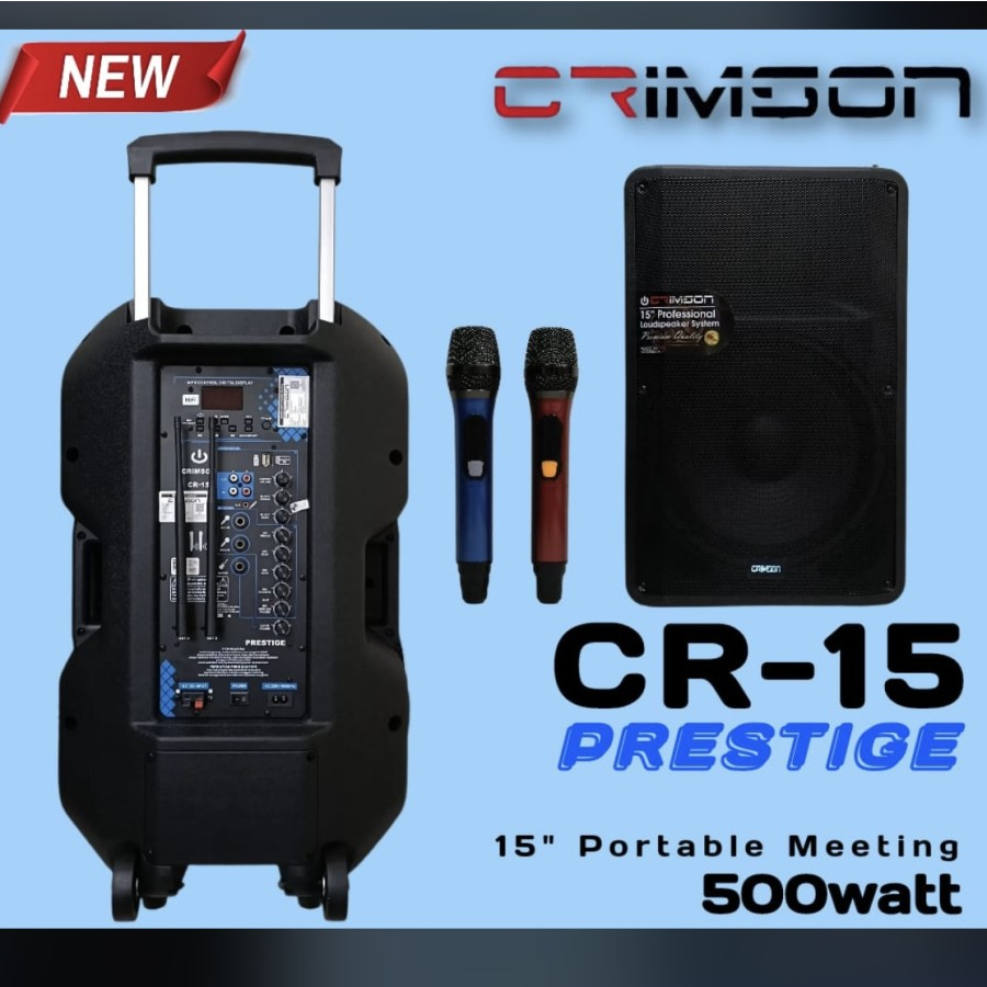 Speaker Portable Crimson CR 15 Prestige Original 15 inch Bluetooth