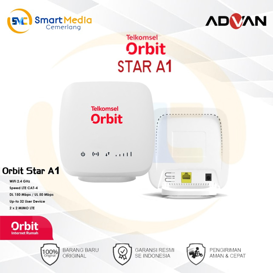 Advan Telkomsel Orbit Star A1 Modem 4G WiFi High Speed