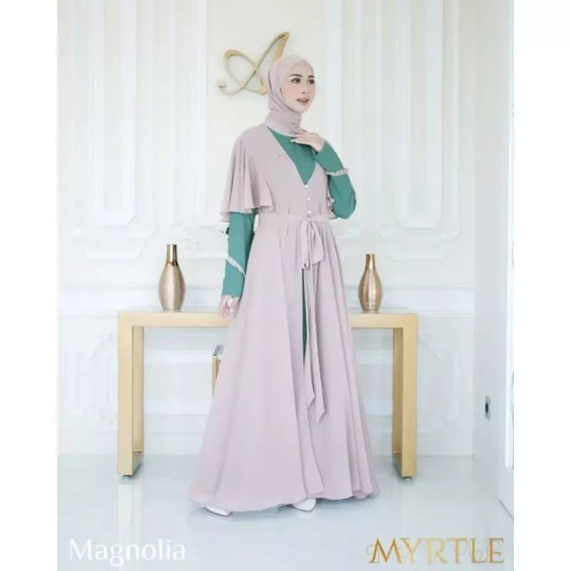 Nameera Dress Baju Gamis Outer Terbaru Baju Muslim Gamis Abaya Syakila mix Ceruty Babydoll Baju Wanita Kekinian