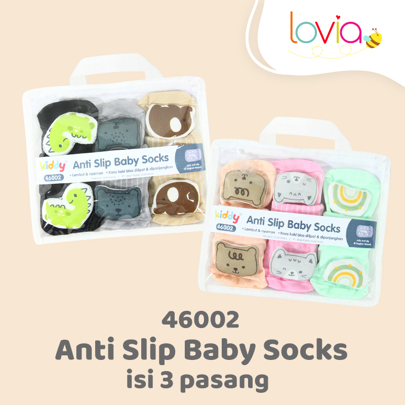 Kiddy Kaos kaki anti slip w/boneka / Isi 3 Pasang  / 46002