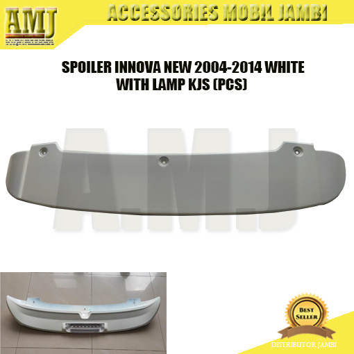 SPOILER INNOVA NEW 2004-2014 WHITE WITH LAMP KJS (PCS)