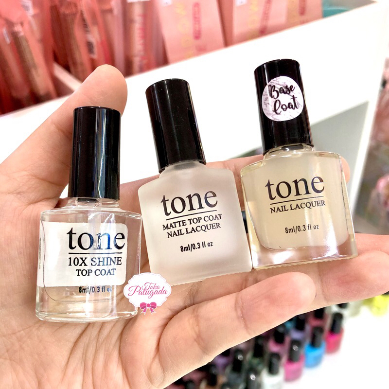 [BISA COD] kuteks TONE Base Coat - Tone Top Coat - Top Coat - Top Coat Matte - Kuteks Tone