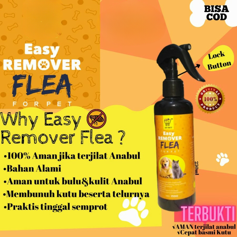 ELOPE Easy Remover Flea Anti Kutu Obat Pembasmi Kutu Kucing Anjing Kelinci Anabul