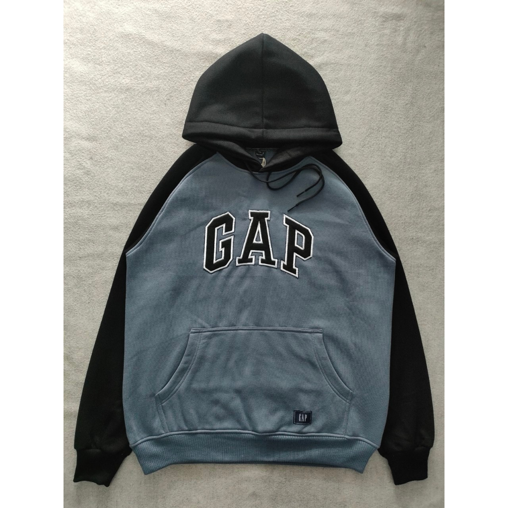 JAKET SWEATER HOODIE MIROR KOMBINASI ARCH LOGO BORDIR - BANYAK VARIAN WARNA PREMIUM