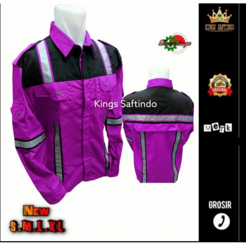 BAJU SERAGAM SAFETY KOMBINASI REFLEKTOR 3M-M