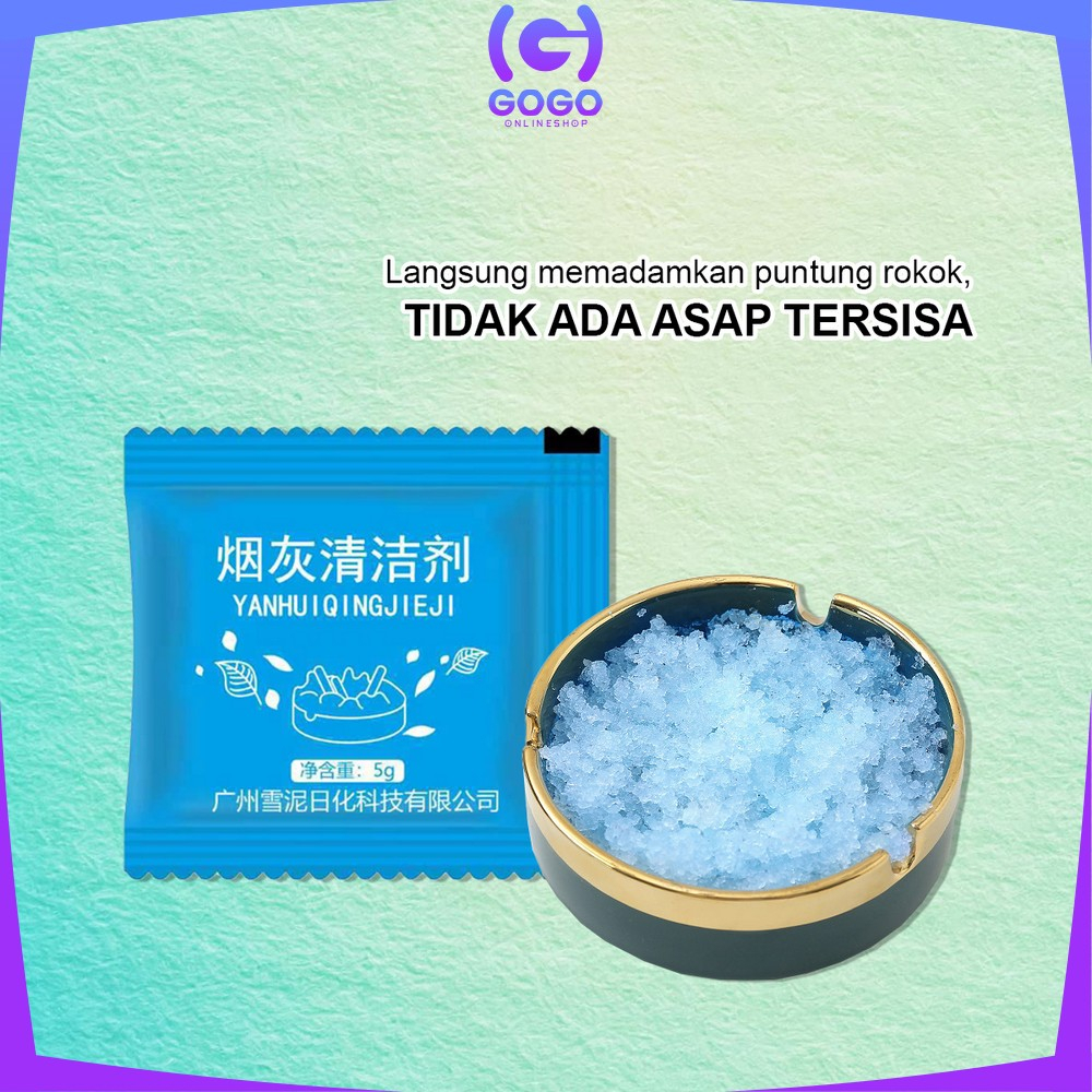 GOGO-C836 Gel Asbak Rokok Penghilang Asap Rokok Ruangan / Super Clean Gel Pembersih Bau Bekas Puntung Rokok