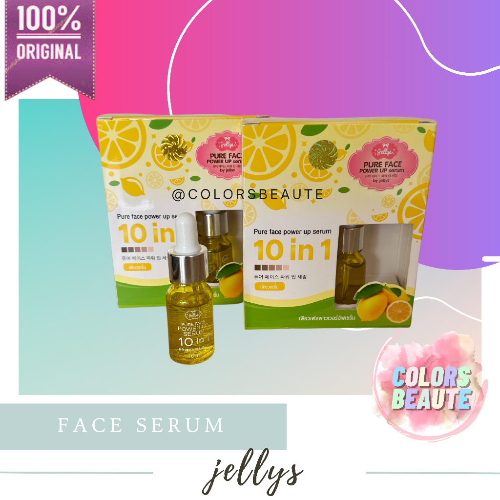 Jellys Pure Face Power up Serum 10 in 1 / serum wajah