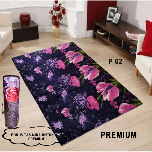 [150 x 190 Cm] Karpet Malaysia PREMIUM tebal 20MM + TAS