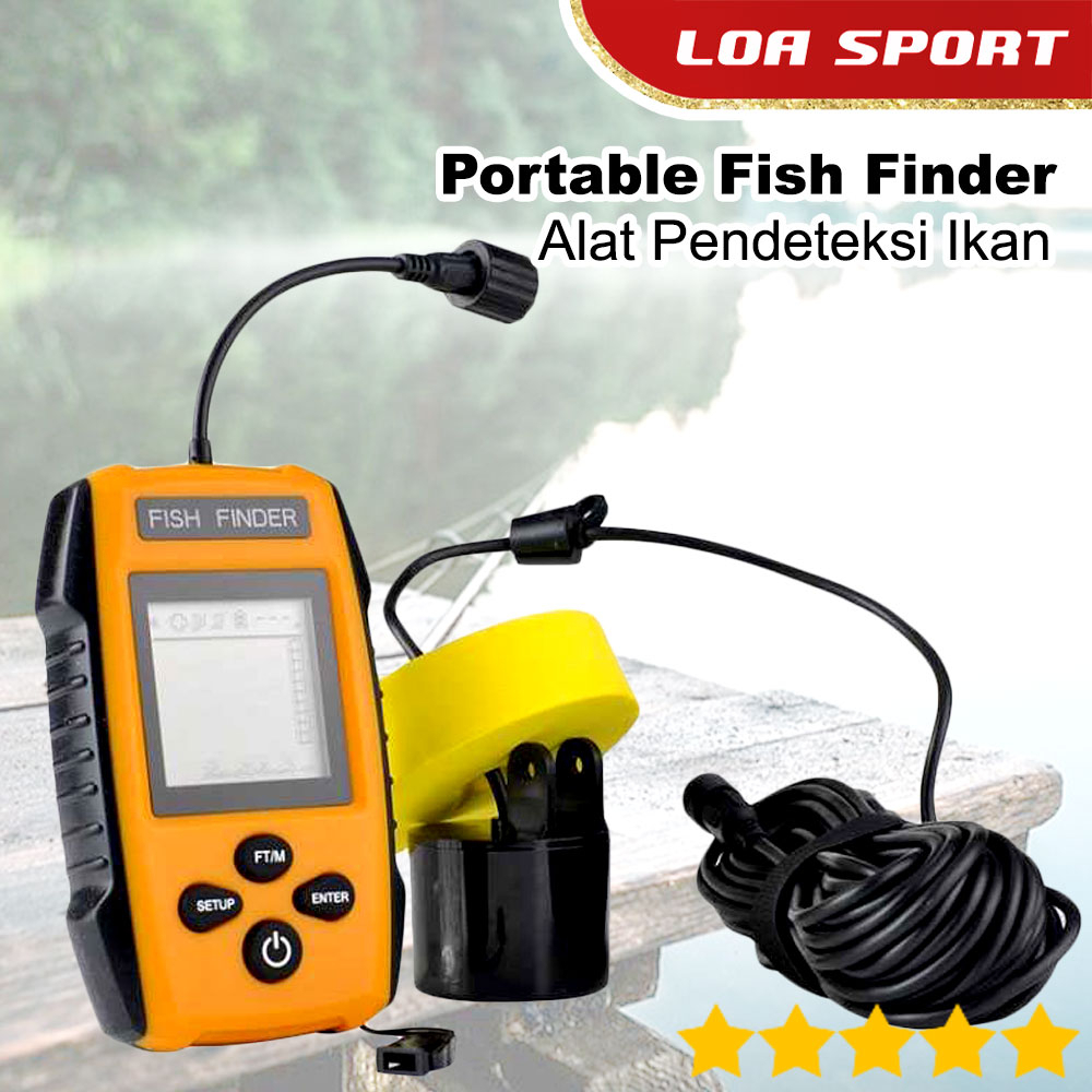 Fish Finder Portable Pendeteksi Pelacak Ikan Radar Pancing Sonar 100 Meter