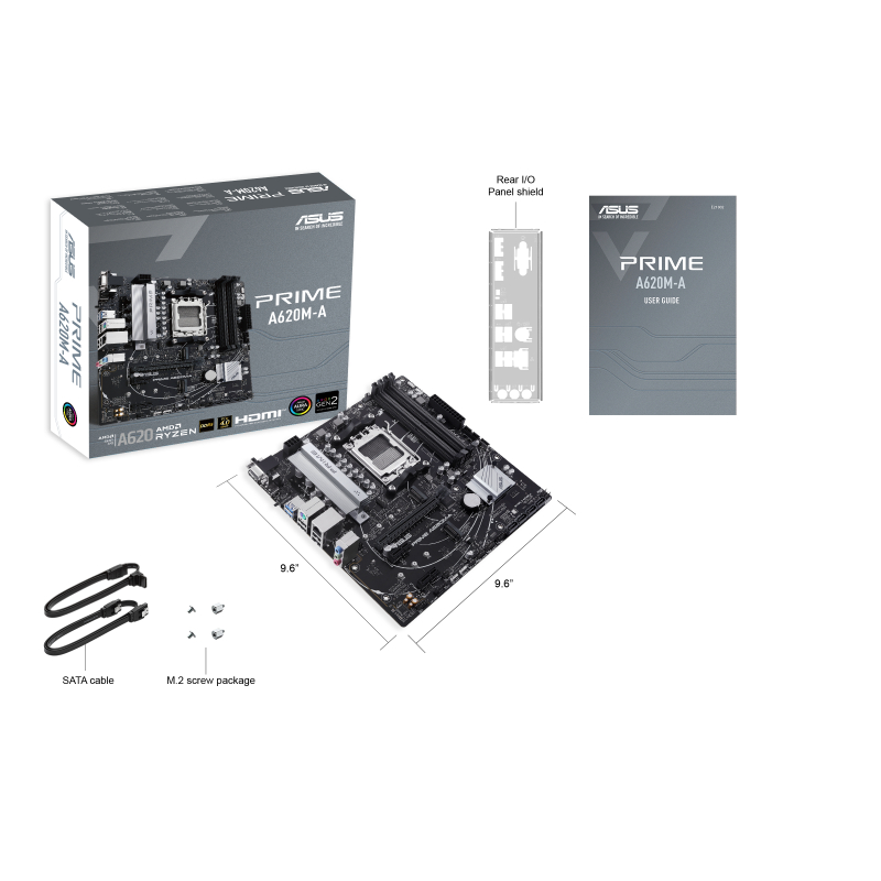 ASUS PRIME A620M-A | MOTHERBOARD AMD A620 AM5 DDR5 micro-ATX