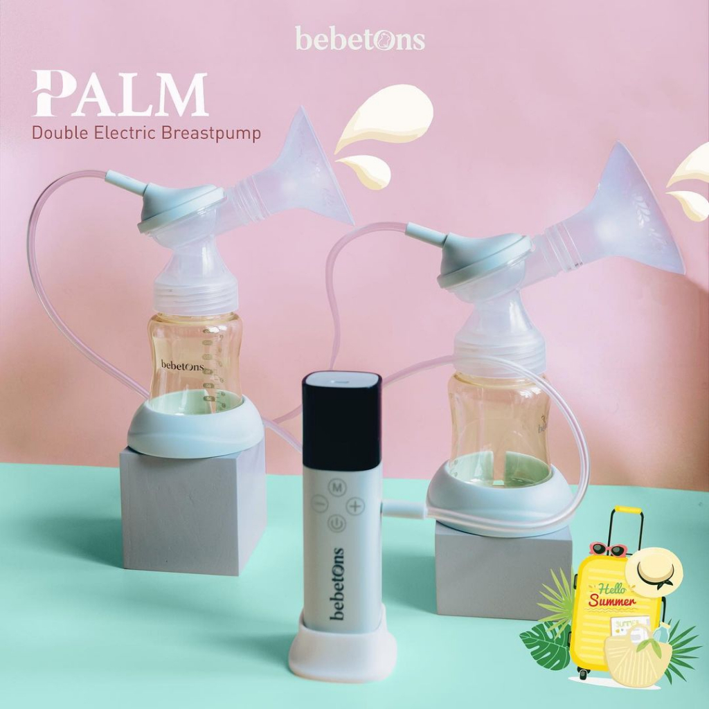 Bebetons Palm Breastpump Pompa Asi Rechargable Dual Pumping Original Termurah By Mallpompaasi