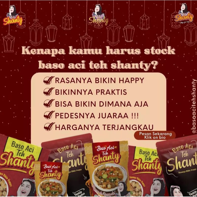 

Baso Aci Teh Shanty original/Baso Aci Tulang Rangu Khas Garut