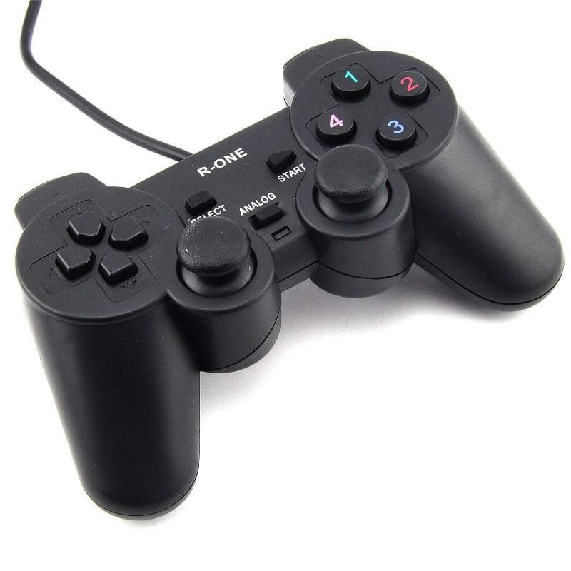 USB GAMEPAD SINGLE JOYSTICK R-ONE BLACK - TRANSPARAN GETAR GAMEPAD JOYSTICK R-ONE TRANSPARAN / BLACK GETAR GARANSI